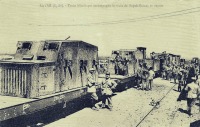 Железная дорога (поезда, паровозы, локомотивы, вагоны) - Французский бронепоезд времен Первой мировой войны