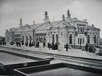 Железная дорога (поезда, паровозы, локомотивы, вагоны) - Пассажирское здание на ст.Омск