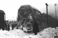 Железная дорога (поезда, паровозы, локомотивы, вагоны) - Снегоуборочная машина СМ2 на ст.Орск,Оренбургская область