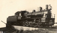 Железная дорога (поезда, паровозы, локомотивы, вагоны) - Паровоз Эш-4390 на поворотном круге