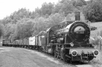 Железная дорога (поезда, паровозы, локомотивы, вагоны) - Паровоз BR55 3345  с поездом