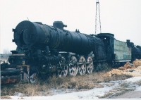 Железная дорога (поезда, паровозы, локомотивы, вагоны) - Паровоз П36-0072 на Бологовском шпалопропиточном заводе