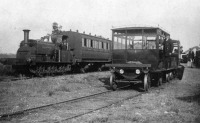 Железная дорога (поезда, паровозы, локомотивы, вагоны) - Рельсовый автобус на шасси Ford Model T