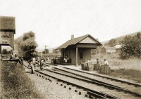 Железная дорога (поезда, паровозы, локомотивы, вагоны) - Станция Boiceville Ольстер и Делавэр ж.д.