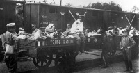 Железная дорога (поезда, паровозы, локомотивы, вагоны) - Эвакуация раненых