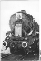Железная дорога (поезда, паровозы, локомотивы, вагоны) - Праздничный паровоз BR44 116