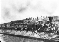 Железная дорога (поезда, паровозы, локомотивы, вагоны) - Пленные турки трудятся на Боровичской железной дороге