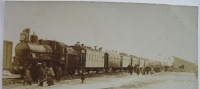 Железная дорога (поезда, паровозы, локомотивы, вагоны) - Паровоз Ы.585 с первым поездом в Туринске