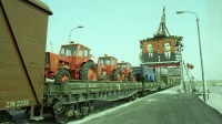 Железная дорога (поезда, паровозы, локомотивы, вагоны) - Товарный поезд следует через советско–афганскую границу