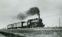 Железная дорога (поезда, паровозы, локомотивы, вагоны) - Паровоз №500 типа 2-2-0 с поездом