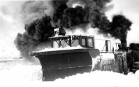 Железная дорога (поезда, паровозы, локомотивы, вагоны) - Снегоборьба на Канадской Тихоокеанской ж.д.