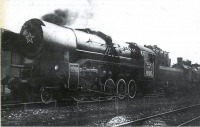 Железная дорога (поезда, паровозы, локомотивы, вагоны) - Трофейный немецкий паровоз 42 1017 на ст.Львов