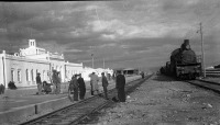 Железная дорога (поезда, паровозы, локомотивы, вагоны) - Станция в Монголии