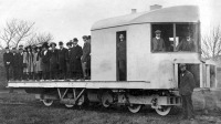Железная дорога (поезда, паровозы, локомотивы, вагоны) - Монорельсовый гироскопический мотовагон Луи Бреннана
