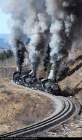Железная дорога (поезда, паровозы, локомотивы, вагоны) - Тройная тяга