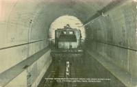 Железная дорога (поезда, паровозы, локомотивы, вагоны) - Электровоз №7505 в тоннеле под рекой Детройт
