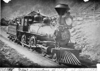Железная дорога (поезда, паровозы, локомотивы, вагоны) - Первый паровоз в Эшкрофте