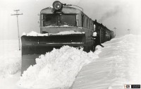 Железная дорога (поезда, паровозы, локомотивы, вагоны) - Снегоборьба на участке Пугачевск-Погромное,Оренбургская область