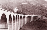 Железная дорога (поезда, паровозы, локомотивы, вагоны) - Виадук на железной дороге Спаранизе - Гаета