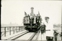Железная дорога (поезда, паровозы, локомотивы, вагоны) - Открытие железнодорожного моста через Иртыш