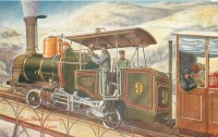 Железная дорога (поезда, паровозы, локомотивы, вагоны) - Швейцария.  Горная железная дорога Риги Рок
