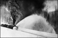 Железная дорога (поезда, паровозы, локомотивы, вагоны) - Паровой роторный снегоочиститель
