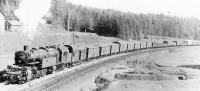 Железная дорога (поезда, паровозы, локомотивы, вагоны) - Танк-паровоз BR96 021 с поездом