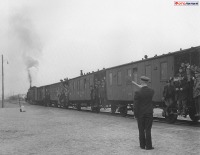 Железная дорога (поезда, паровозы, локомотивы, вагоны) - Поезд на ст.Сортавала времен оккупации