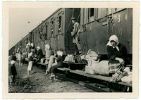 Железная дорога (поезда, паровозы, локомотивы, вагоны) - Пассажирский поезд периода оккупации