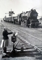 Железная дорога (поезда, паровозы, локомотивы, вагоны) - Стрелочница