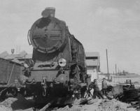 Железная дорога (поезда, паровозы, локомотивы, вагоны) - Польский паровоз Оk22-174 переоборудуют под колею оккупированной части СССР