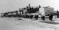 Железная дорога (поезда, паровозы, локомотивы, вагоны) - Британский импровизированный бронепоезд времен англо-бурской войны