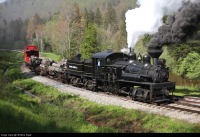 Железная дорога (поезда, паровозы, локомотивы, вагоны) - Паровоз системы Шея с поездом