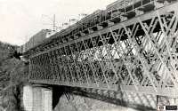 Железная дорога (поезда, паровозы, локомотивы, вагоны) - Грузовой поезд на мосту через р.Большая Сатка