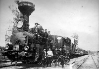 Железная дорога (поезда, паровозы, локомотивы, вагоны) - Паровоз серии Ов с поездом