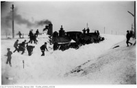 Железная дорога (поезда, паровозы, локомотивы, вагоны) - Паровозы в канадских снегах
