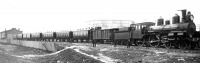 Железная дорога (поезда, паровозы, локомотивы, вагоны) - Паровоз серии Пп с поездом