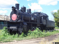 Железная дорога (поезда, паровозы, локомотивы, вагоны) - Паровоз Эх-1328 с тендером Эу684-94 на ст.Анисовка Приволжской ж.д.