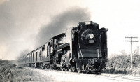 Железная дорога (поезда, паровозы, локомотивы, вагоны) - Паровоз 5290 канадской компании Grand Trunk  с поездом