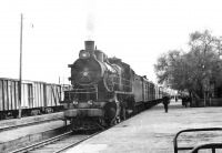 Железная дорога (поезда, паровозы, локомотивы, вагоны) - Паровоз Су253-86 с поездом на ст.Орша