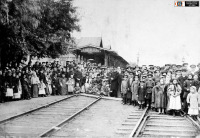 Железная дорога (поезда, паровозы, локомотивы, вагоны) - Открытие вокзала Уральской горнозаводской железной дороги в Нижнем Тагиле