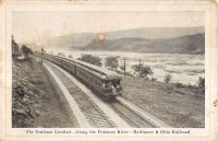 Железная дорога (поезда, паровозы, локомотивы, вагоны) - Железная дорога Балтимора и Огайо вдоль реки Потомак