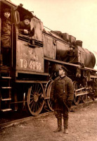 Железная дорога (поезда, паровозы, локомотивы, вагоны) - Паровоз ТЭ-4956 на ст.Себеж Калининской ж.д.