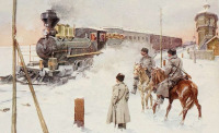 Железная дорога (поезда, паровозы, локомотивы, вагоны) - Поезд на Транссибе