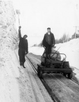 Железная дорога (поезда, паровозы, локомотивы, вагоны) - Снежная стена