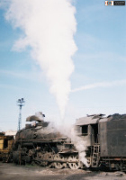 Железная дорога (поезда, паровозы, локомотивы, вагоны) - Паровоз Л-3257 на отоплении в депо Златоуст