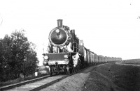 Железная дорога (поезда, паровозы, локомотивы, вагоны) - Паровоз серии М160-02 с поездом Саратов-Москва у ст.Раненбург