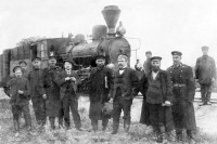 Железная дорога (поезда, паровозы, локомотивы, вагоны) - Узкоколейный паровоз тип 63 на ст.Ханино