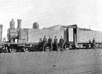 Железная дорога (поезда, паровозы, локомотивы, вагоны) - Бронепаровоз английского бронепоезда периода англо-бурской войны