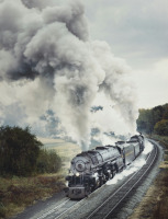 Железная дорога (поезда, паровозы, локомотивы, вагоны) - Паровоз Дубль Хедер N.1246 NW на Блю Ридж Гранд